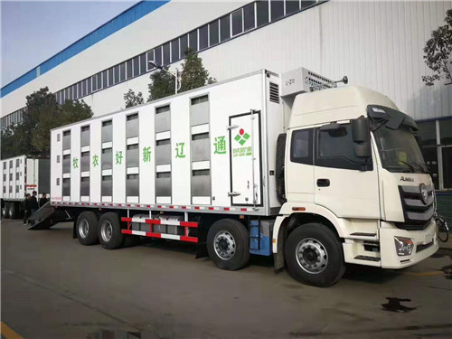 新希望六合通遼新好農(nóng)牧2號恒溫運豬車已完工，準備發(fā)車