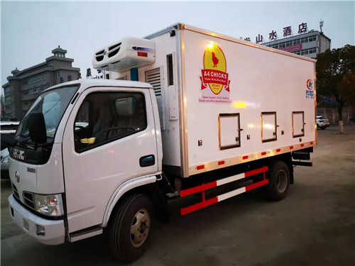 出口坦桑尼亞東風(fēng)右駕雞苗運輸車發(fā)車了
