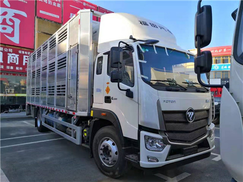 福田歐航7.8米畜禽運輸車公告+營運+環(huán)保齊全，提供整車合格證