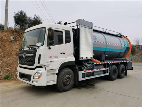 東風(fēng)天龍后八輪清洗吸污車，程力汽車、智享生活