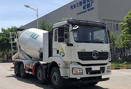 陜汽新M3000 新能源純電動(dòng)攪拌車(chē) 登陸市場(chǎng)