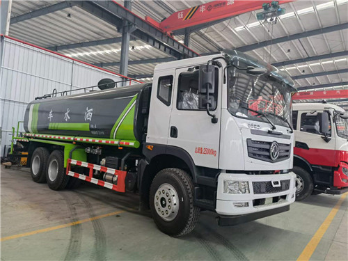 國六東風(fēng)T5后雙橋20方綠化噴灑車，可加裝霧炮
